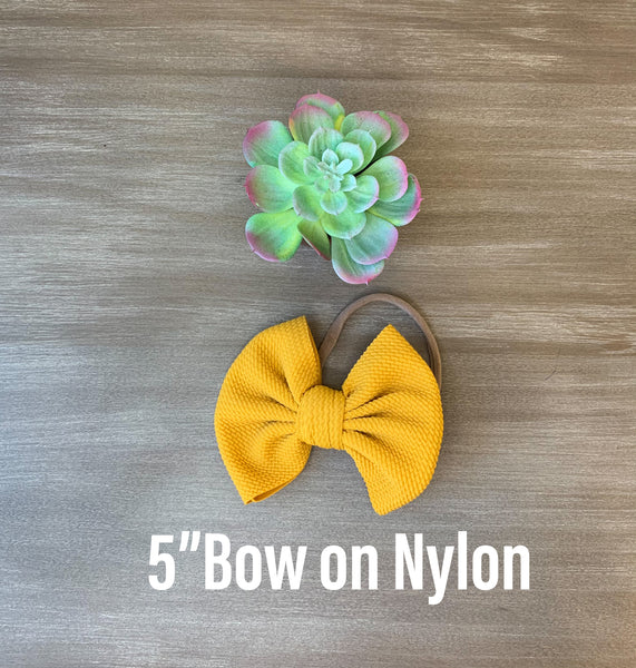 Fall Bow in Mustard