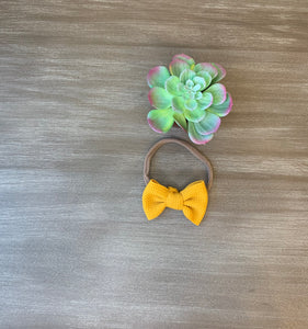 Fall Bow in Mustard