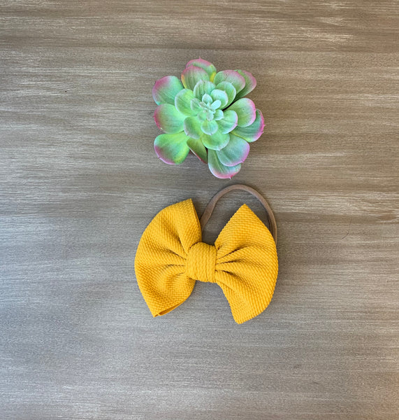 Fall Bow in Mustard