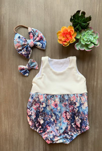 Garden Roses Remix Bubble Romper